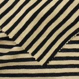 Black Horizontal-Stripe Knit, Cotton-Poly — photo 3