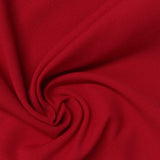 Polyester Stretch Linen-Look Fabric, 230 gsm, 155 cm — Red — photo 3