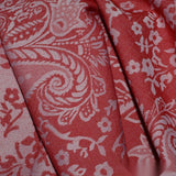 Red Tone-on-Tone Floral Jacquard, Polyester — photo 3