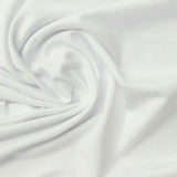 Polyester Stretch Milk Silk Knit Fabric, 155 gsm, 160 cm — White — photo 3