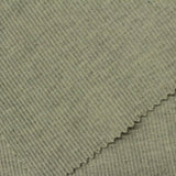 Heathered Grey-Green Marl Rib Knit, Cotton-Poly — photo 3