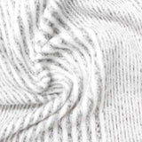 Viscose Polyester Stretch Chunky Knit Fabric, 170 gsm, 155 cm — White — photo 3