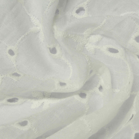 White Eyelet Knit, Cotton