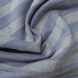 Blue Diagonal-Stripe Chunky Knit, Cotton — photo 3