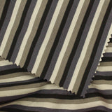 Cream Horizontal-Stripe Ponte Knit, Poly-Viscose — photo 3
