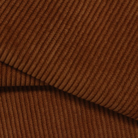 Polyester Stretch Corduroy Fabric, 263 gsm — Brown