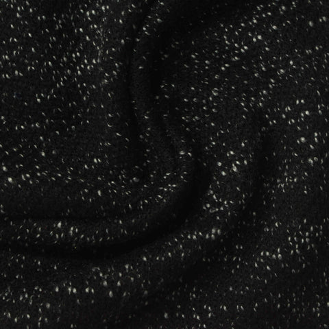 Black Flecks Chunky Knit, Poly-Cotton