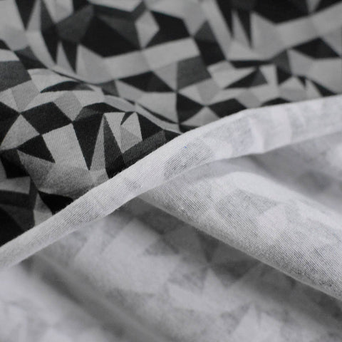Grey Geometric Knit, Cotton