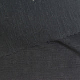 Slub Cotton Polyester Stretch Jersey Knit Fabric, 214 gsm, 160 cm — Black — photo 3