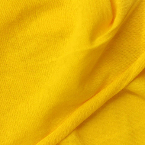 100% Cotton Jersey Knit Fabric, 127 gsm, 158 cm — Yellow