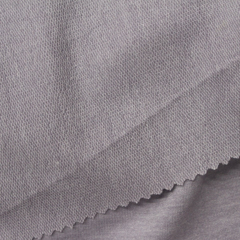 Grey Heather French Terry, Poly-Viscose