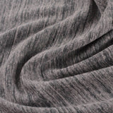 Grey Marl Rib Knit, Poly-Cotton — photo 3