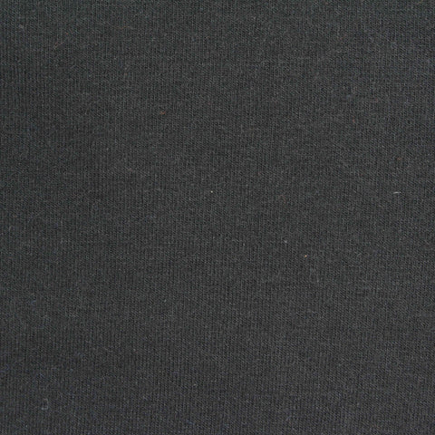 Brushed Cotton Stretch Rib Knit Fabric, 406 gsm, 170 cm — Grey