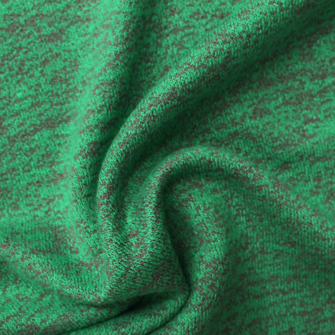 Green Marl Chunky Knit, Viscose-Poly, 235 gsm