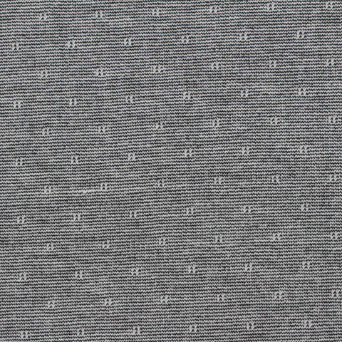 Jacquard Viscose Polyester Interlock Knit Fabric, 328 gsm, 155 cm — Grey