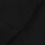 Viscose Nylon Stretch Bengaline Fabric, 260 gsm — Black — photo 3