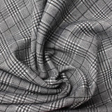 Black Plaid Knit, Polyester — photo 3