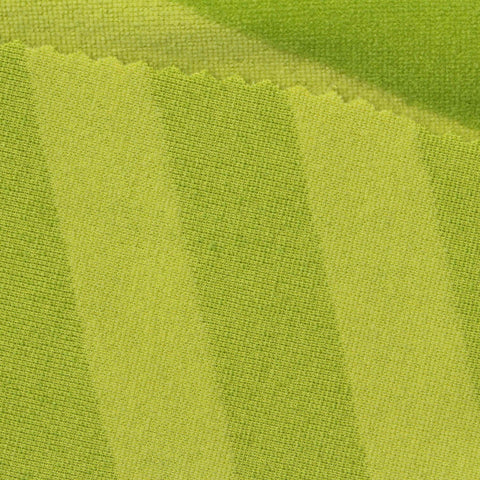 Lime Horizontal-Stripe Jacquard, Polyester, 305 gsm