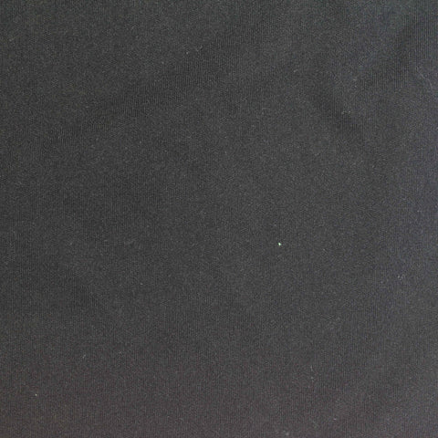 Polyester Stretch Sateen Fabric, 215 gsm, 155 cm — Black