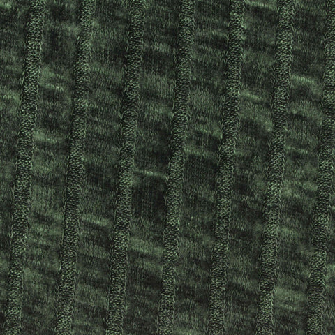 Dark Green Marl Rib Knit, Viscose-Poly