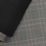 Black Plaid Knit, Polyester — photo 3