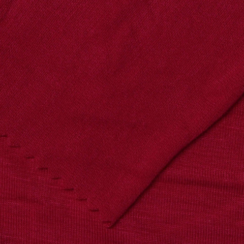Deep Red Jersey Knit, Viscose