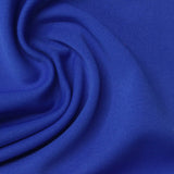 Polyester Stretch Linen-Look Fabric, 260 gsm, 160 cm — Blue — photo 3