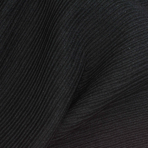 Black Ribbed Rib Knit, Polyester