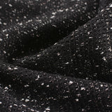 Black Marl Interlock Knit, Polyester — photo 3