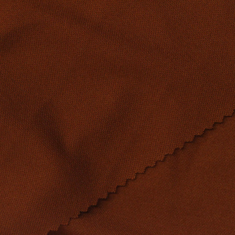 Brown Piqué Knit, Poly-Viscose