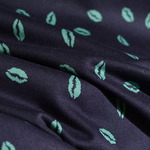 Green Leaf Jacquard, Poly-Viscose