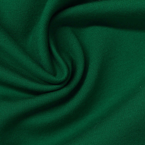 Viscose Nylon Stretch Ponte Knit Fabric, 320 gsm, 160 cm — Green, ref EF-244551
