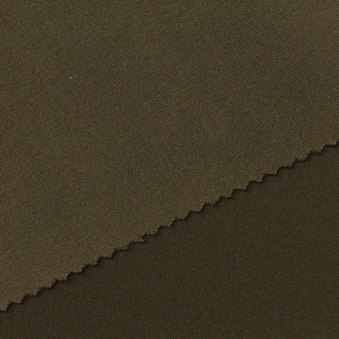 Polyester Stretch Scuba Knit Fabric, 280 gsm, 185 cm — Brown