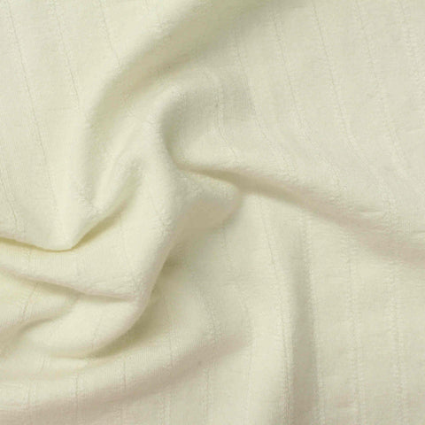 Cream Stripes Jacquard, Viscose