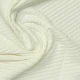 Striped Polyester Stretch Knit Fabric, 240 gsm, 148 cm — Beige — photo 3