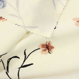 Cream Flowers Linen-Look, Polyester — photo 3