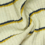 Dark Blue Horizontal-Stripe Rib Knit — photo 3