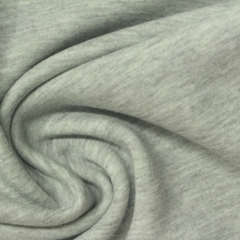 Light Grey Marl Velvet, Cotton-Poly, 210 gsm
