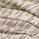 Black Horizontal-Stripe Chunky Knit, Poly-Cotton — photo 3