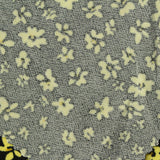 Yellow Floral Jersey Knit, Polyester — photo 3