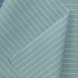 White Horizontal-Stripe Poplin, Cotton — photo 3