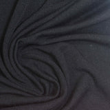 Polyester Stretch Jersey Knit Fabric, 170 gsm, 160 cm — Black — photo 3