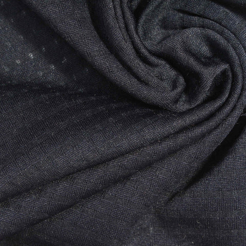 Dark Grey Textured-Dot Jacquard, Polyester