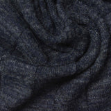 Dark Blue Marl Rib Knit, Viscose-Poly — photo 3