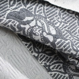 Grey Floral Jacquard, Polyester — photo 3