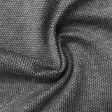 Plaid Polyester Viscose Stretch Knit Fabric, 280 gsm, 147 cm — Grey — photo 3