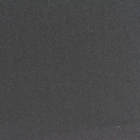 Brushed Polyester Stretch Milk Silk Knit Fabric, 200 gsm, 165 cm — Black