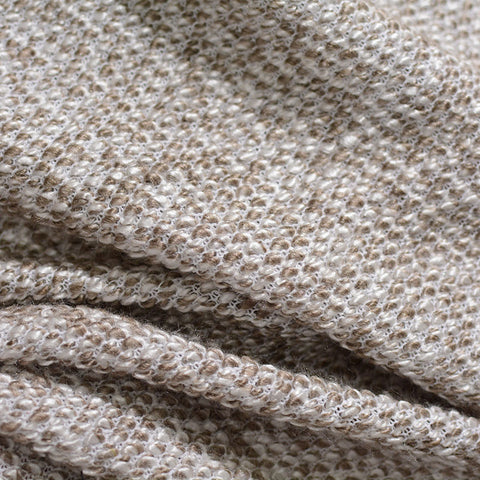 Light Beige Marl Chunky Knit, 419 gsm