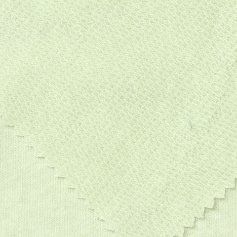 Polyester Cotton Blend Stretch French Terry Fabric, 250 gsm — Green