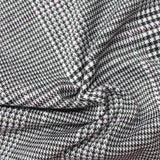 Black Houndstooth Jacquard, Polyester — photo 3